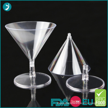 Disposable Plastic Dessert Cocktail Glasses 2oz Mini